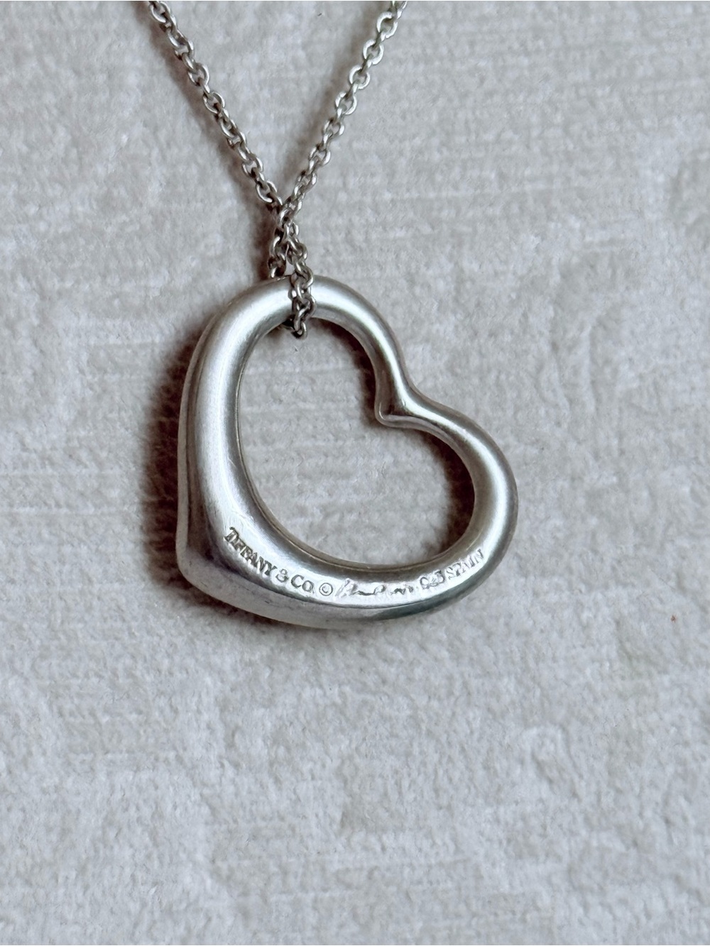 Tiffany & Co.ELSA PERETTI Open Heart Sterling Silver925/ Full inclusion - Picture 7 of 8